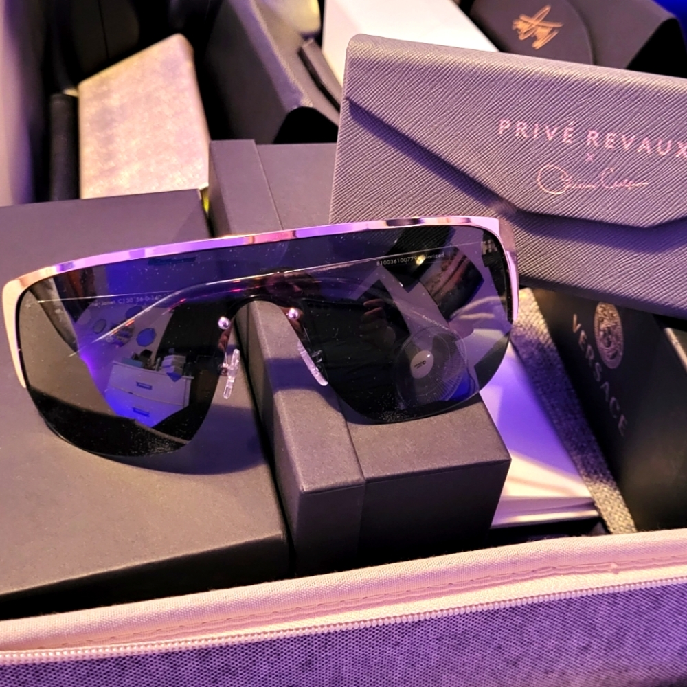 Prive polarized shield sunglasses